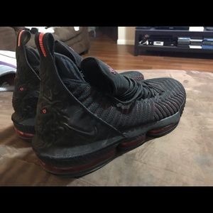 Men's Nike Lebron basketball shoes 16 XVI Black Red AO2588-02 Fresh Bred